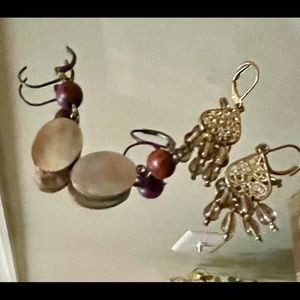 Set of two handmade earrings